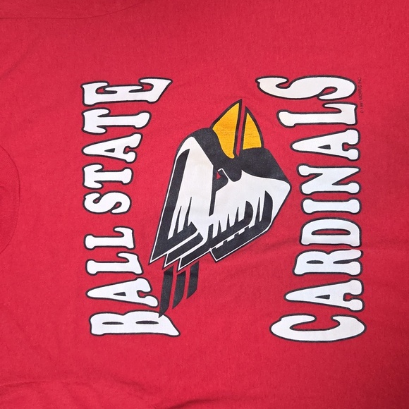 Red Ball State Cardinals T-Shirt - Picture 3 of 4